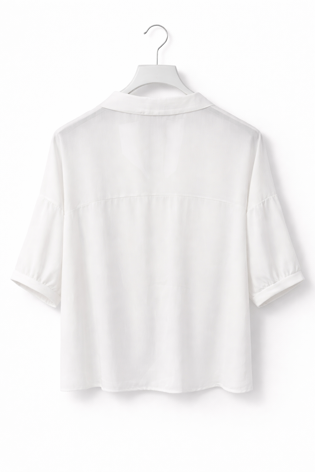 Blouse met kraag en halflange mouwen